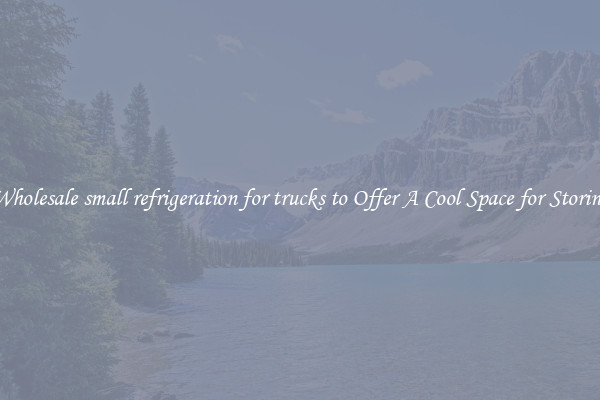 Wholesale small refrigeration for trucks to Offer A Cool Space for Storing