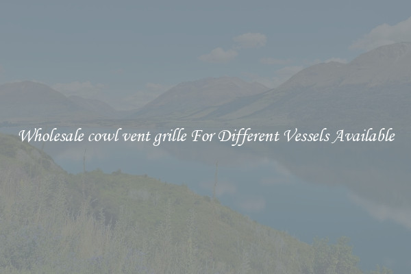 Wholesale cowl vent grille For Different Vessels Available