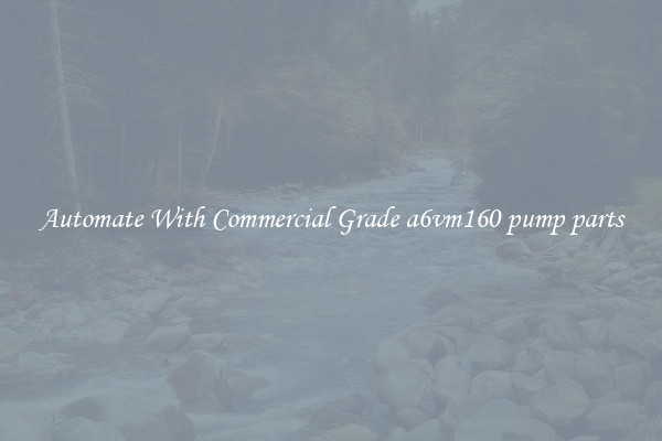 Automate With Commercial Grade a6vm160 pump parts