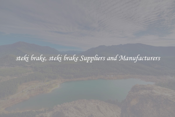 steki brake, steki brake Suppliers and Manufacturers