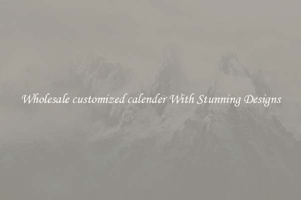 Wholesale customized calender With Stunning Designs