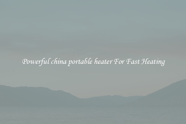 Powerful china portable heater For Fast Heating