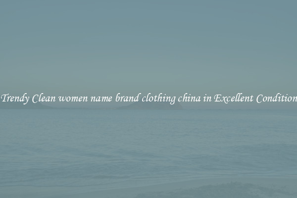 Trendy Clean women name brand clothing china in Excellent Condition