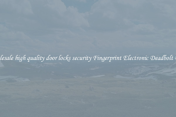 Wholesale high quality door locks security Fingerprint Electronic Deadbolt Door 