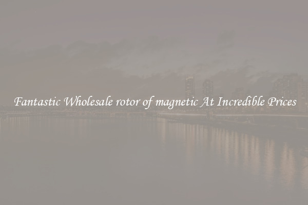Fantastic Wholesale rotor of magnetic At Incredible Prices