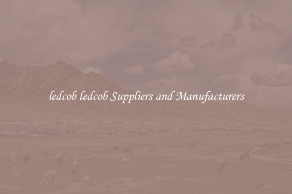 ledcob ledcob Suppliers and Manufacturers